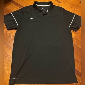 Black Nike dri-fit polo